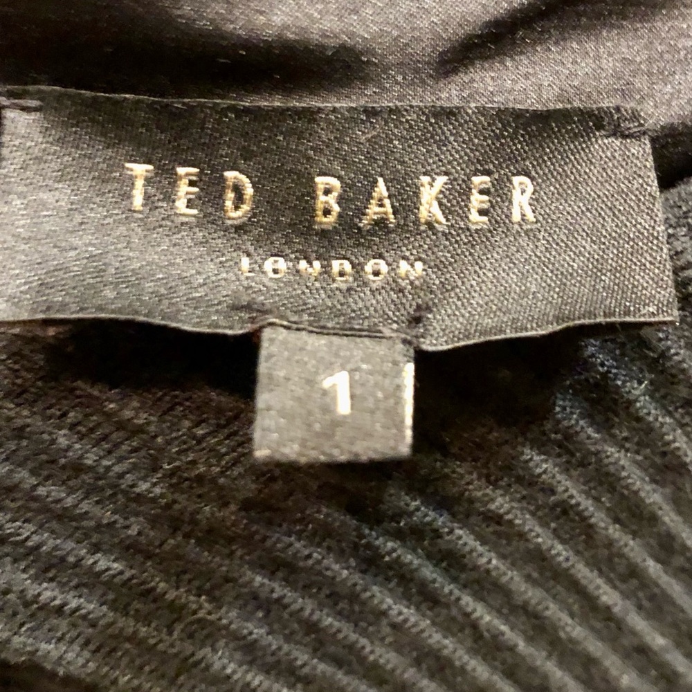 NWOT TED BAKER LONDON Little Black Dress Sz 1 - Picture 5 of 5
